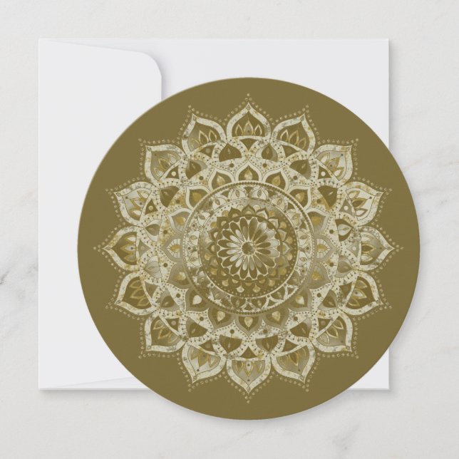 Klassisk färgrik mandala i indisk stil 4 (Framsida)