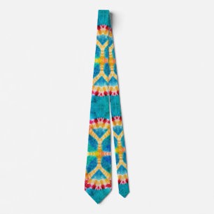 Klassisk färgstark Abstrakt 70s Tie Dye Manar Gift Slips