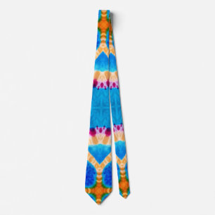 Klassisk färgstark Abstrakt 70s Tie Dye Manar Gift Slips
