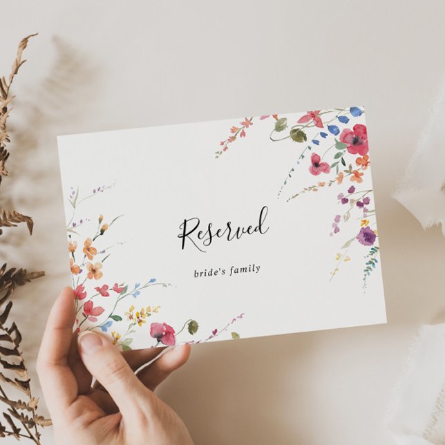 Klassisk färgstark Vild Blommigt Bröllop Reservera (Skapare uppladdad)