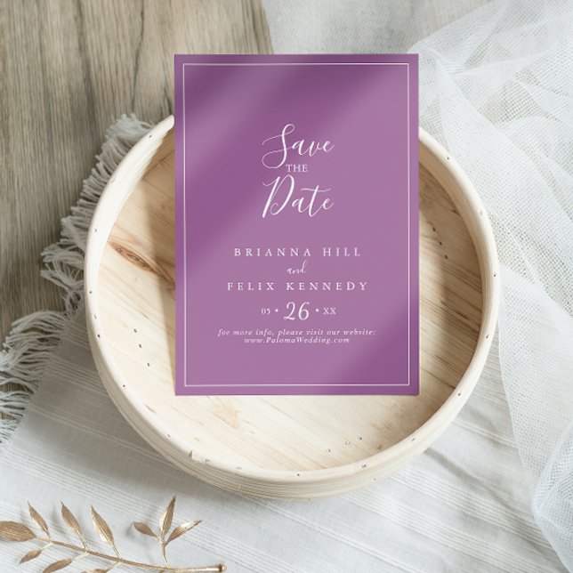 Klassisk färgstark Vild koordinat Bröllop Spara Datumet (Skapare uppladdad)