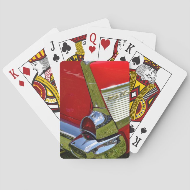Klassisk femtitalsbil casinokort (Baksidan)