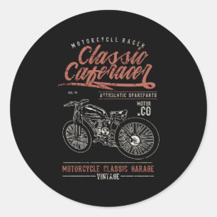 Klassisk feracer runt klistermärke