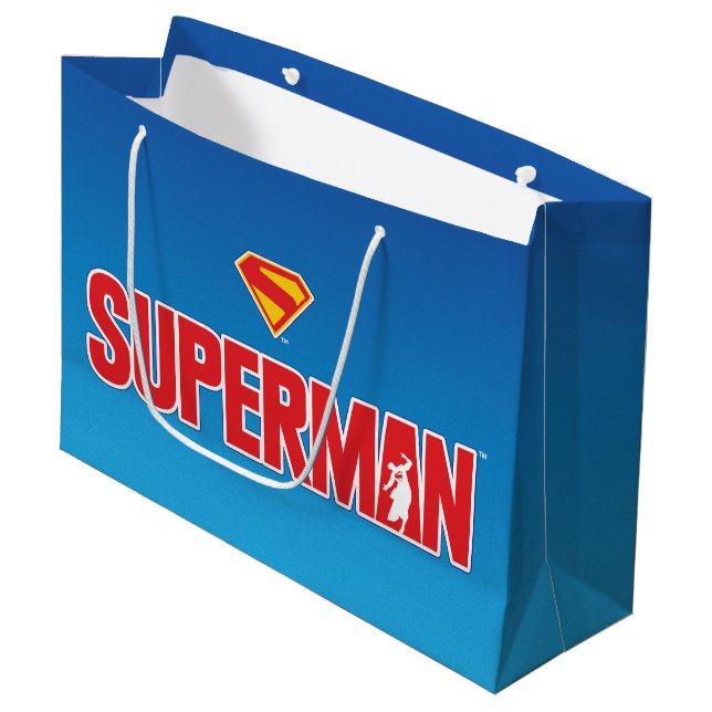 Klassisk fet stil Superman-logotyp (Framsidan Vinklad)