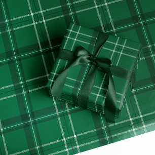 Klassisk fetstilt helgdag grönt jul presentpapper