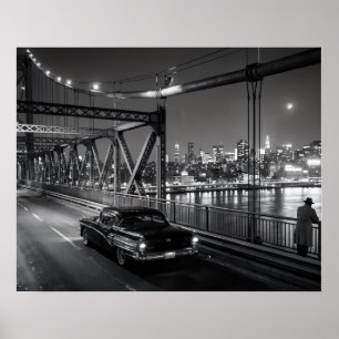 Klassisk Film Noir-bro Poster