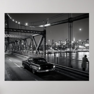 Klassisk Film Noir-bro Poster