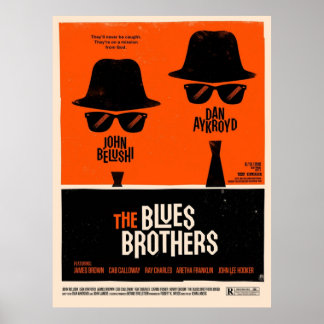 klassisk film The Blues Brothers Poster