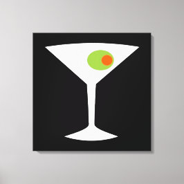 Klassisk filmfilm Martini Stretched Canvas (större