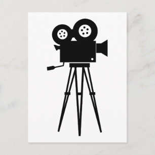 Klassisk filmkamera vykort
