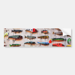 Klassisk fiskeslures Thunder_Cove Bildekal