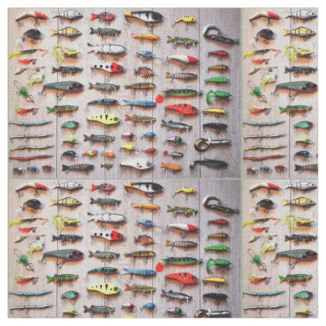 Klassisk fiskeslures Thunder_Cove Tyg (Närbild)
