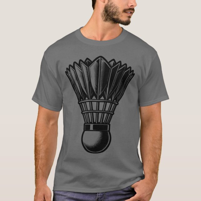 Klassisk Fjäderboll Sportvaror Vår flicka T Shirt (Framsida)
