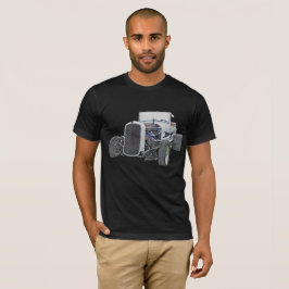 Klassisk flamma vit Hot rod Abstrakt T-Shirt