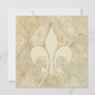 Klassisk Fleur De Lis-bröllopsinbjudan Inbjudningar