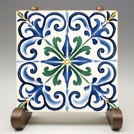 Klassisk Fleur-de-Lis Traditional Kakelplatta