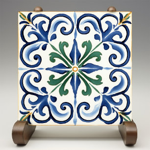 Klassisk Fleur-de-Lis Traditional Kakelplatta