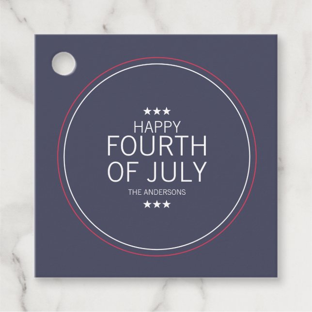 Klassisk flotta 4 juli Independence day Gåvor Etiketter (Framsida)