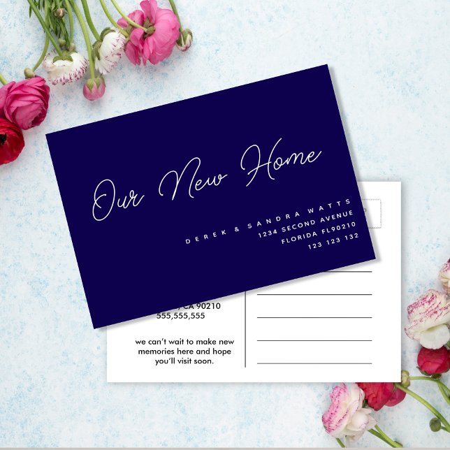 Klassisk flotta | Elegant Vi har Flyttat ändring a Meddelande Vykort (Skapare uppladdad)