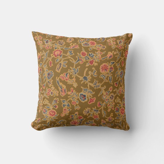 Klassisk Flower Chintz Söt Soft Blommigt Design Kudde (Framsida)