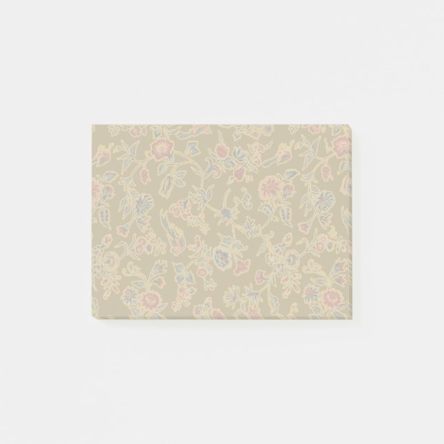 Klassisk Flower Chintz Söt Soft Blommigt Design Post-it Block (Framsida)