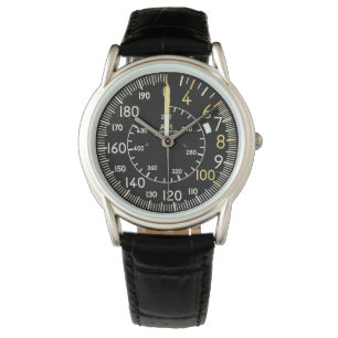 Klassisk flyghastighetsmätare för flygplan armbandsur