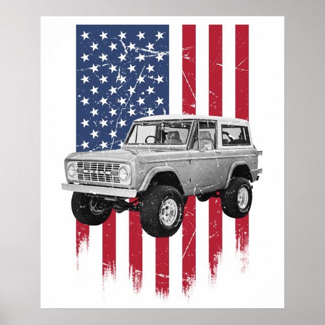 Klassisk Ford Bronco Poster (Framsidan)