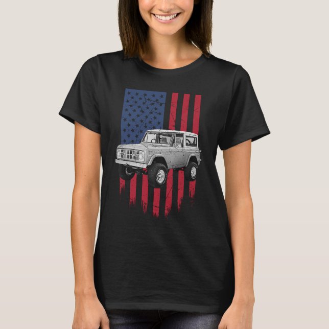Klassisk ford bronco t shirt (Framsida)