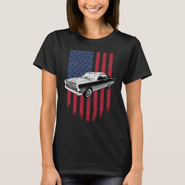 Klassisk Ford Fairlane 1967 T Shirt (Framsida)