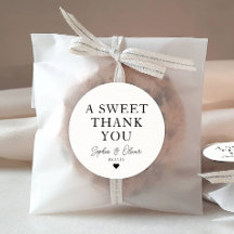 Klassisk förmån för Sweet Tack Heart Bröllop Namn