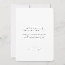 Klassisk formell bröllopsfotografi Rund inbjudan