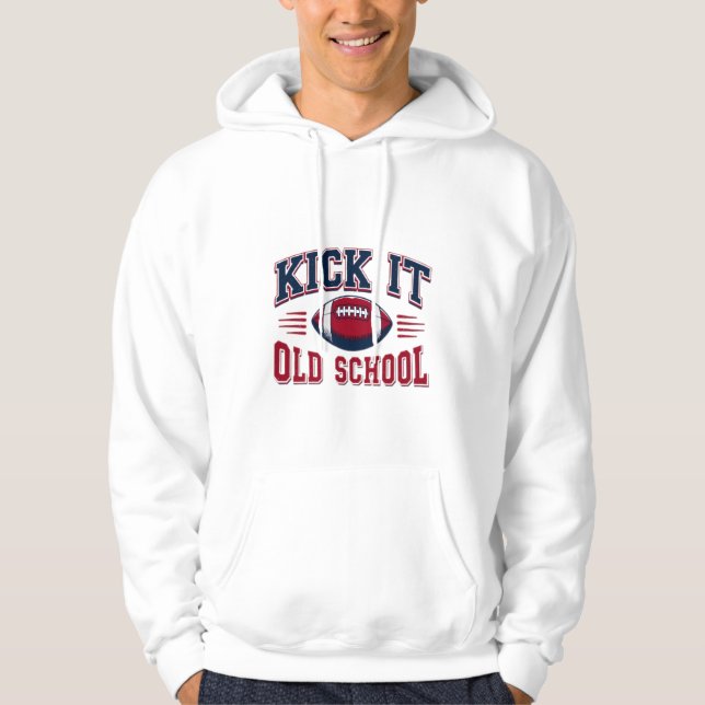 Klassisk fotboll hoodie (Framsida)