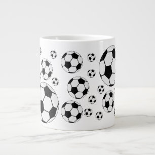 Klassisk fotbollsgrafik Traditionell sportfan Jumbo Mugg