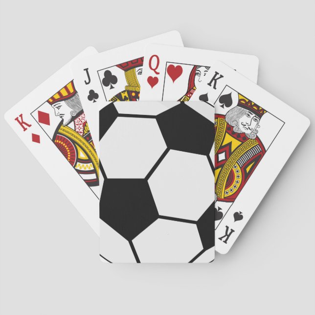 Klassisk fotbollsillustration Traditionell sportfa Casinokort (Baksidan)