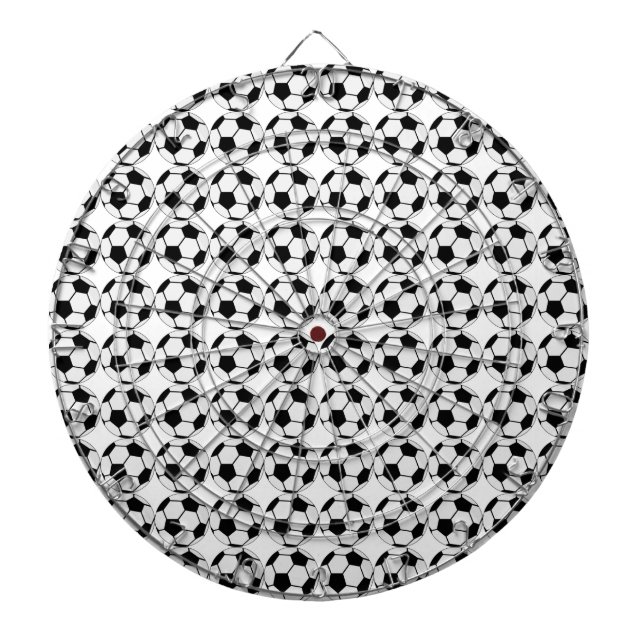 Klassisk fotbollsillustration Traditionell sportfa Darttavla (Framsidan)