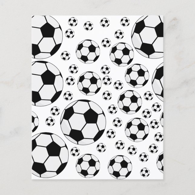 Klassisk fotbollsillustration Traditionell sportfa Flygblad (Framsidan)
