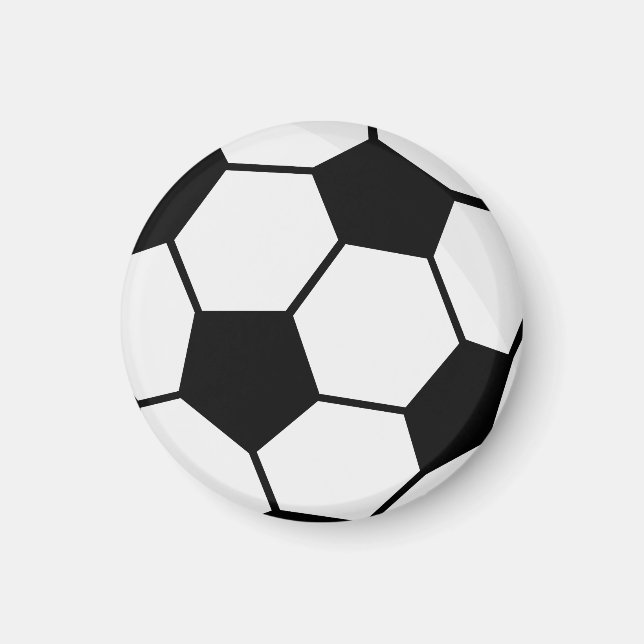 Klassisk fotbollsillustration Traditionell sportfa Magnet (Framsidan)