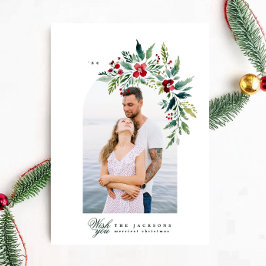 klassisk fotoarch ram modern wandechristmas julkort