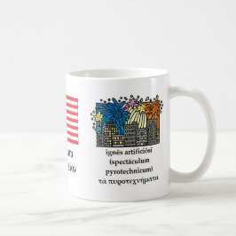 Klassisk Fourth av den Juli muggen Kaffemugg