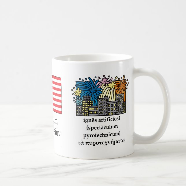 Klassisk Fourth av den Juli muggen Kaffemugg (Höger)