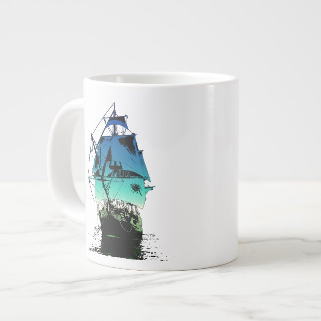 Klassisk Frakt Jumbo Mugg (Framsida vänster)