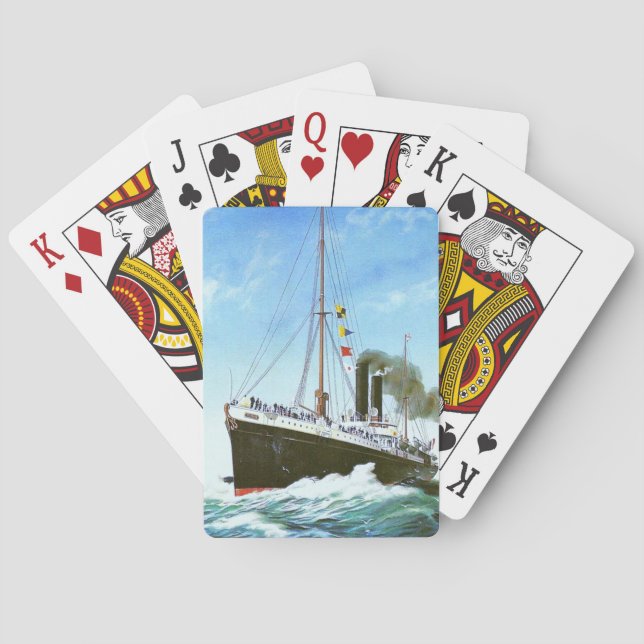 KLASSISK FRANSK KÖPMANNAÅNGARE CASINOKORT (Baksidan)