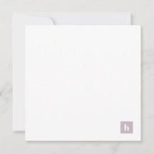 Klassisk fyrkantig monogramPersonlig PastellLila
