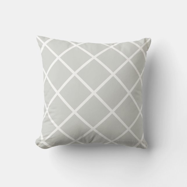 Klassisk gallerverpillow i väderbiten/vit kudde (Framsida)