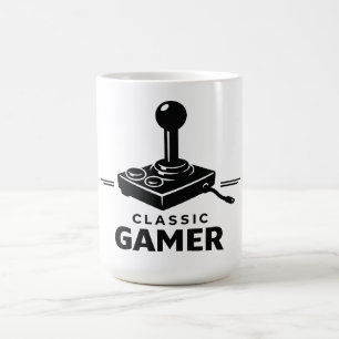 Klassisk Gamer Retro Joystick Mugg