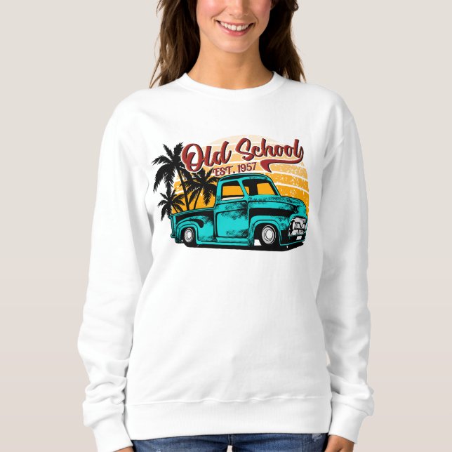 Klassisk gammal bil  t shirt (Framsida)