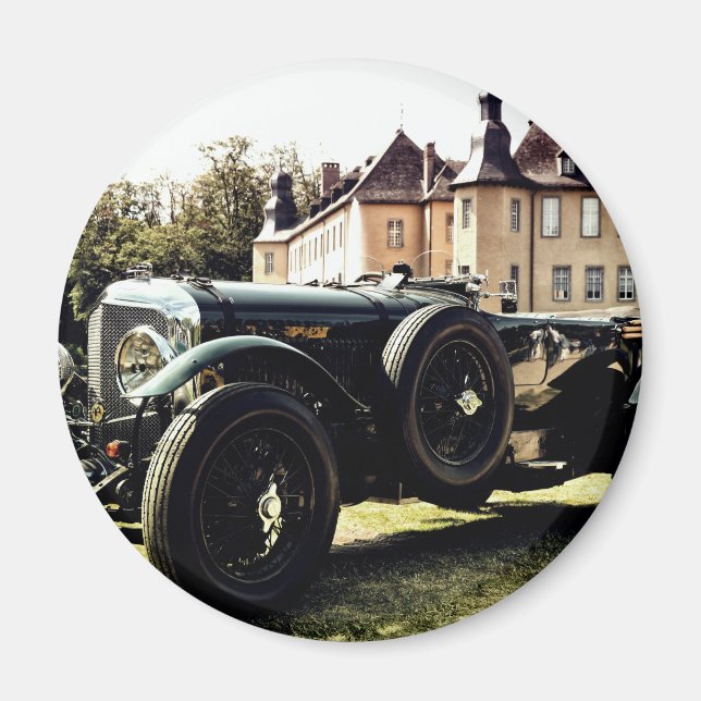 Klassisk gammal tidsbil magnet (Framsidan)