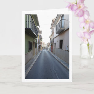 Klassisk gata i Lliria, Valencia, Español Kort