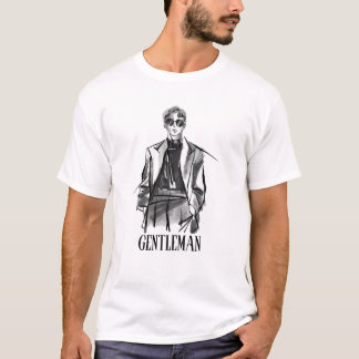 Klassisk gentlemans utskrift Shirt T Shirt