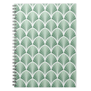 Klassisk geometri: Art Deco Seamless Stil Anteckningsbok
